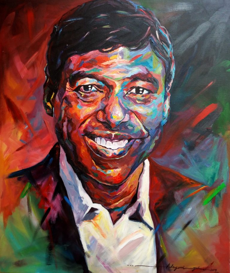 This is a painting of Naveen Jain for an article on Viome