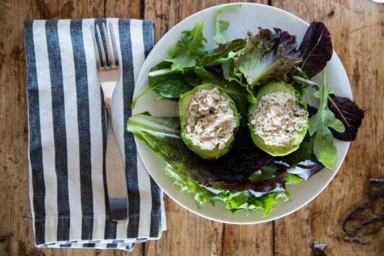 Brain-Healthy Sardine Salad in Avocados