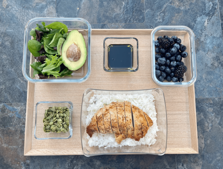 Meal prep, airplane food, healthy meals