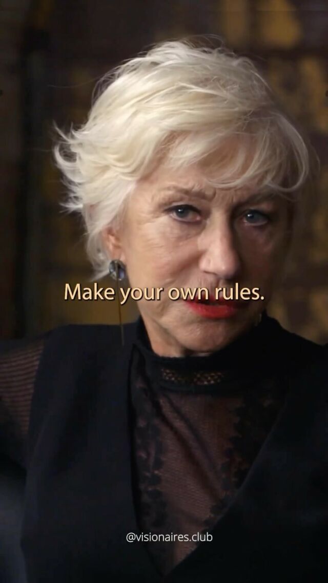 “Don’t allow other people to make the rules for you. Make your own rules.” — Helen Mirren, 78

Do you share this attitude of freedom to make your own rules in life? 

Video from: @visionaires.club

#helenmirren #makeyourownrules #habits #inspiration #inspiring #over50 #over60 #over70 #weareageist